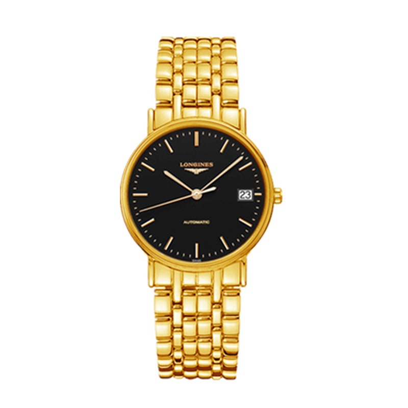 浪琴(Longines)瑞士名表玫麗系列L4.821.2.52.8大方商务男士机械表34.5mm