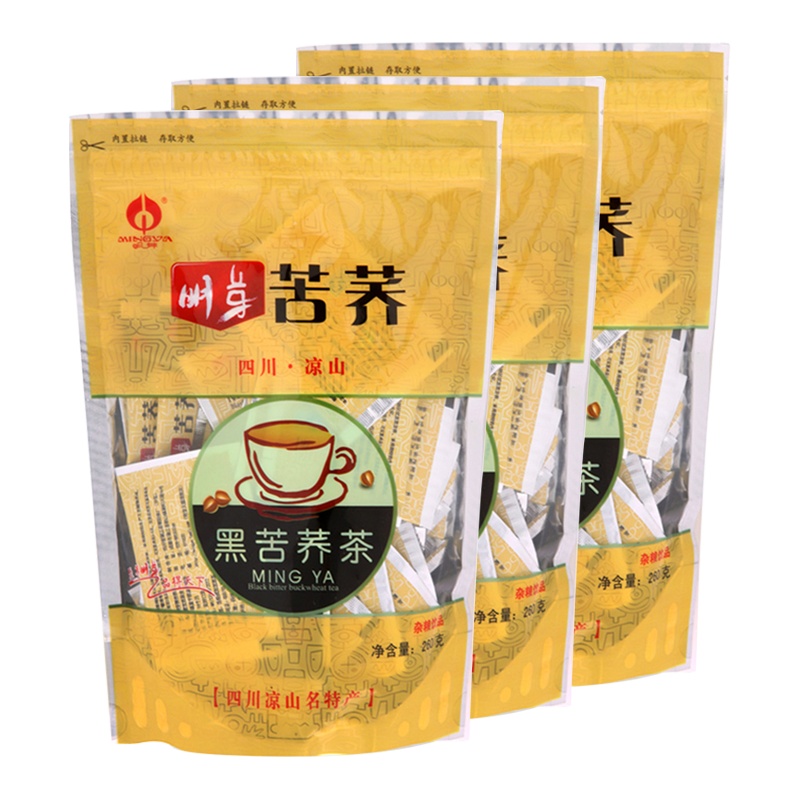 明芽苦荞茶四川大凉山特产全株苦荞麦袋装花草茶花茶780g