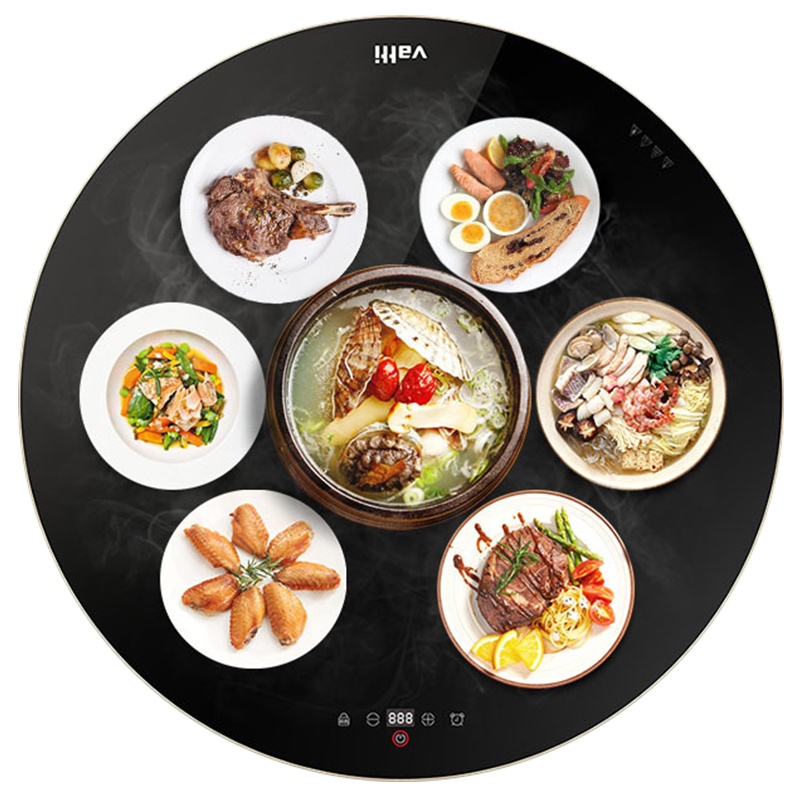 华帝(vatti)WBHT-100YK02 圆形 智能饭菜保温板暖菜宝热菜暖菜板100cm旋转家用大尺寸热菜板