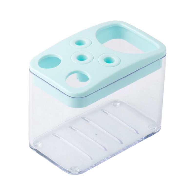 茶花牙刷牙具牙膏置物架家用卫生间收纳架家庭多功能摆台式牙刷架