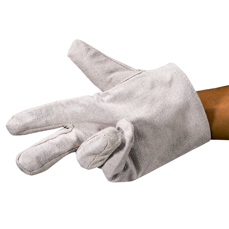 24线双层加厚全衬帆布手套耐磨手套机械劳保防护用品(10双装)