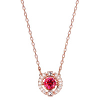 施华洛世奇(SWAROVSKI) 红色色跳动的心水晶项链 女士 人造水晶 送恋人5279421