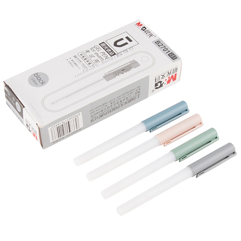 晨光(M&G)AGPB2701黑色中性笔10支/盒 0.5mm 签字笔 水笔 黑笔 水性笔 书写笔 办公用品 笔类