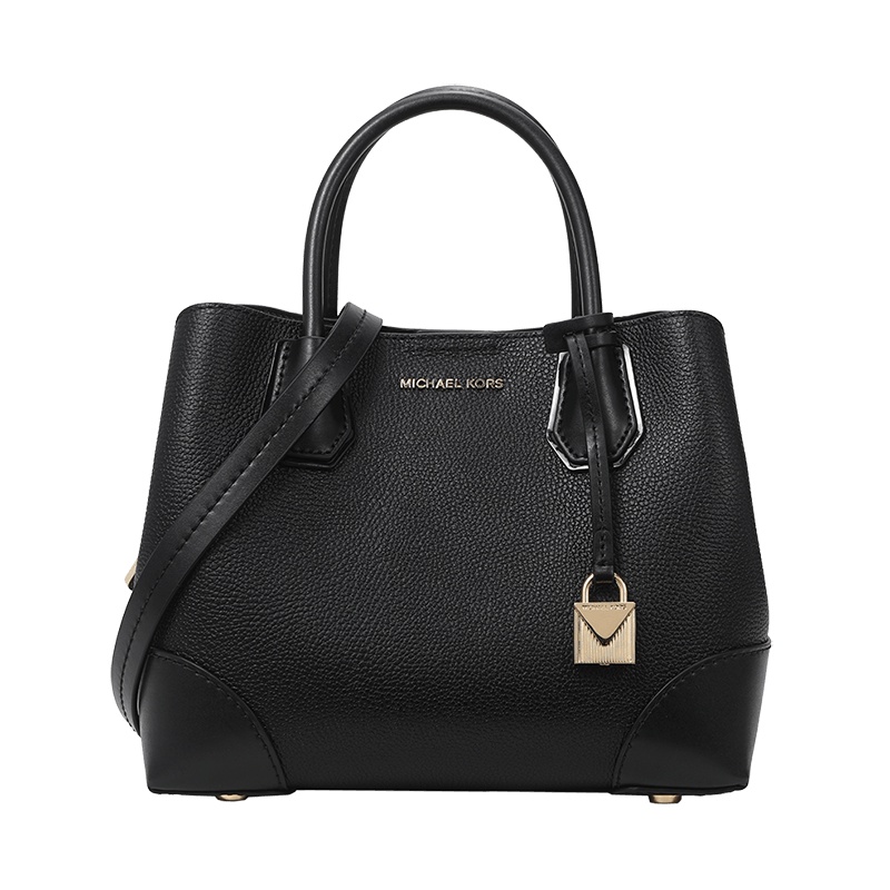 Michael Kors/迈克·科尔斯女士小号MERCERGALLERY系列牛皮托特包30H7GZ5T1T黑色001