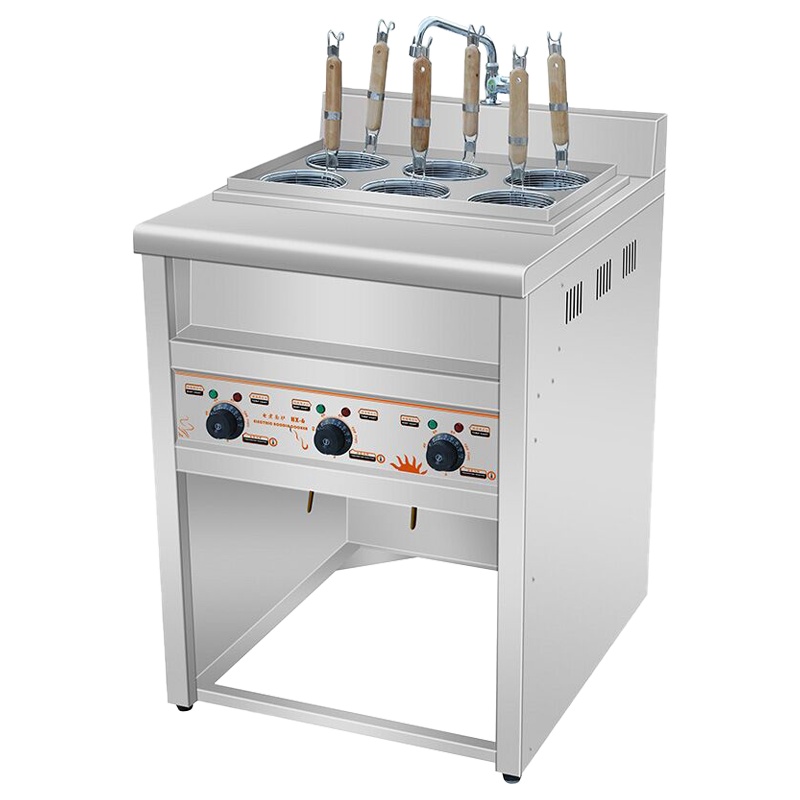 乐创(lecon)商用六头煮面炉 立式电热煮粉机麻辣烫煮饺子锅 LC-J-TZL02