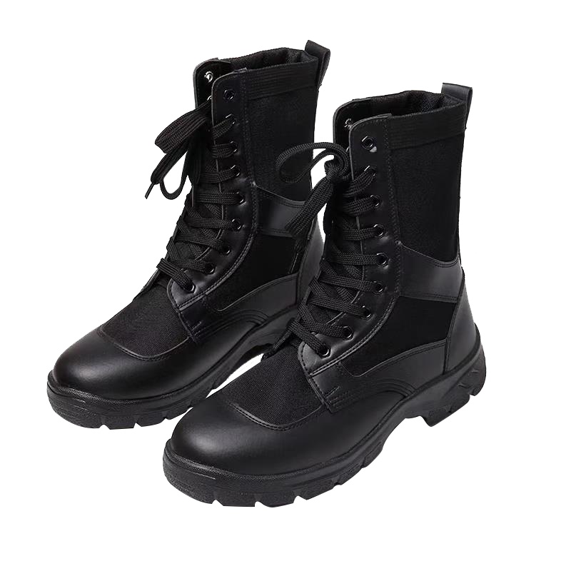 夏季男女工装靴特种兵皮作战靴作训靴网眼超轻靴透气保安鞋44码
