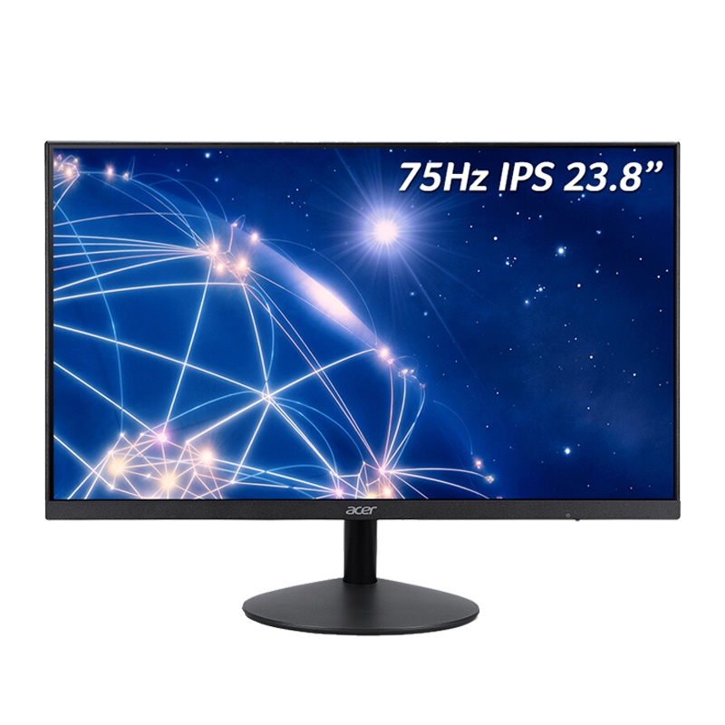 宏碁(Acer)23.8英寸1080P IPS屏 全高清HDMI+VGA可壁挂办公家用显示器E241Y
