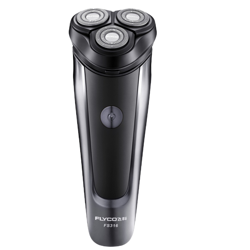 飞科(FLYCO)剃须刀强劲动力干湿两用持久续航智能充电式三刀头正品胡须刀FS316