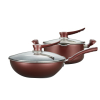 悦享不粘锅两件套德世朗DFS-TZ908A LHX 常规款B2B商品 100个起订