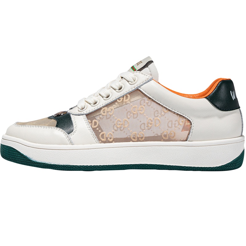 马克华菲小白鞋女2020新款夏季网面透气韩版时尚网红休闲百搭平底板鞋女鞋