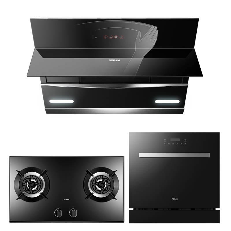 [风量升级]老板(ROBAM)侧吸式油烟机灶具洗碗机套餐27A5+57B0T+WB773X洗碗机抽油烟机吸油烟机烟灶套餐