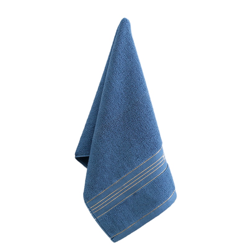 艾洛苏 素色纯棉洗脸巾金边断档毛巾浴巾 擦脸巾干发巾 柔软吸水成人大毛巾