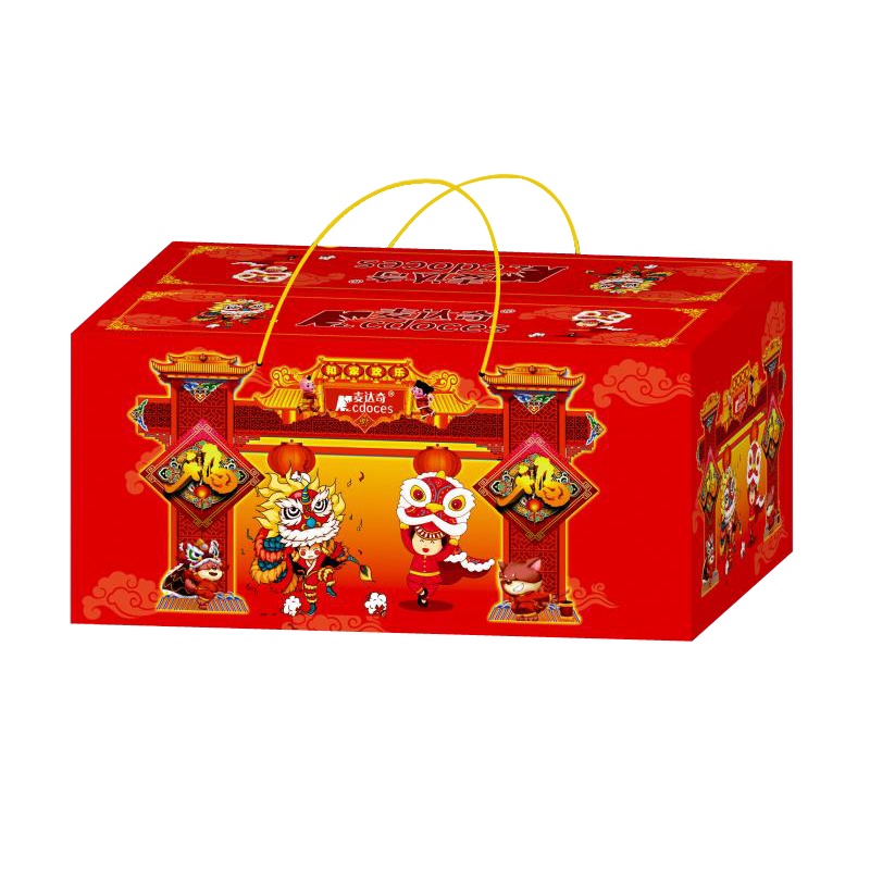 麦达奇喜事迎门礼盒装烘焙薯片约40g*1包非油炸美味零食更健康