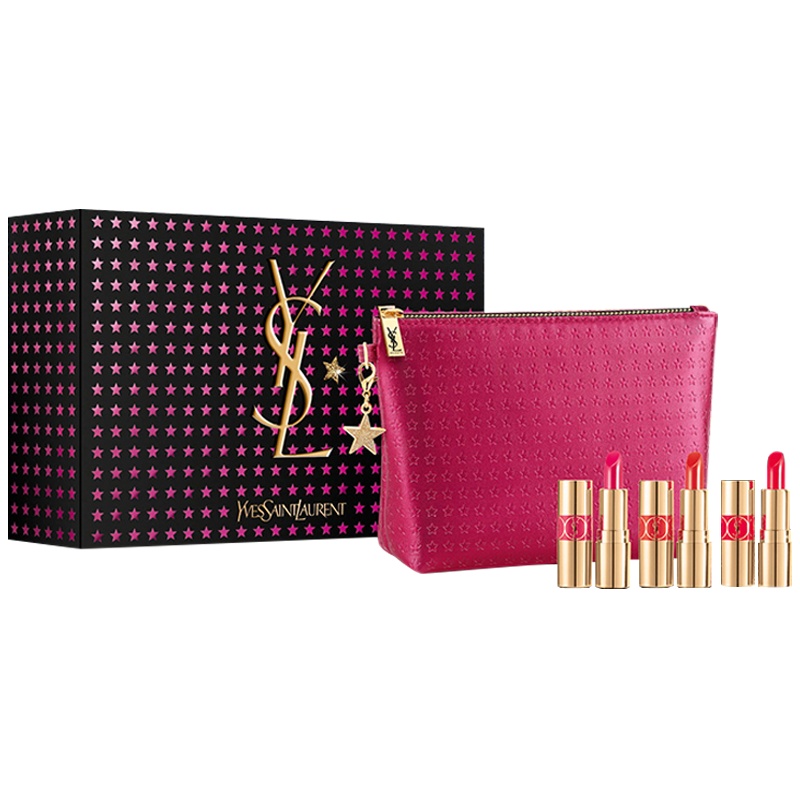 【国内专柜版】圣罗兰耀夜星河迷你「圆管」礼盒三支装