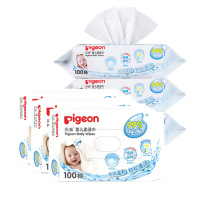 贝亲 (pieon)婴儿柔湿巾100片装 6连包-pl347