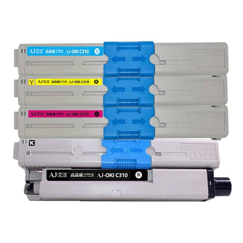 艾洁 OKI C310DN粉盒四色套装 适用C331DN C530dn;M561;C310dn墨粉盒