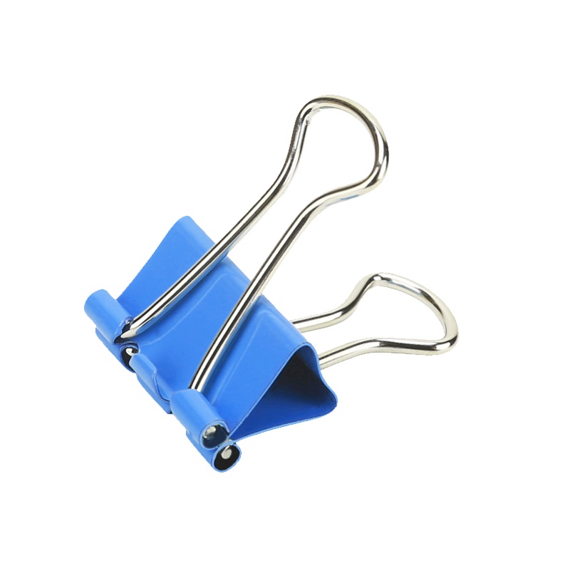 得力(deli)8555彩色长尾夹燕尾夹19mm文件夹票据夹夹子40筒装