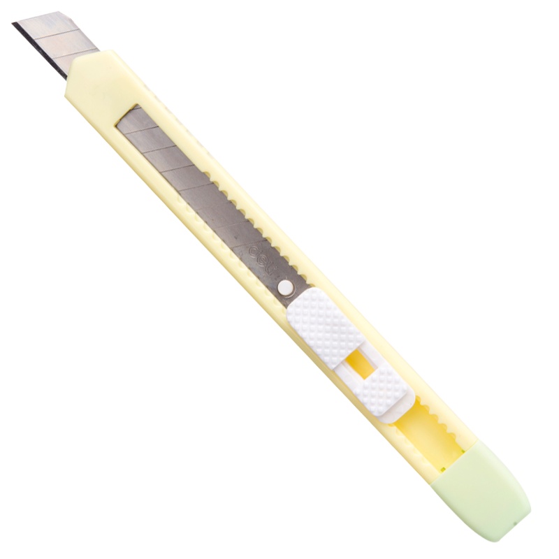 得力小号糖果色美工刀2082壁纸刀学生用小刀拆信刀办公用品文具