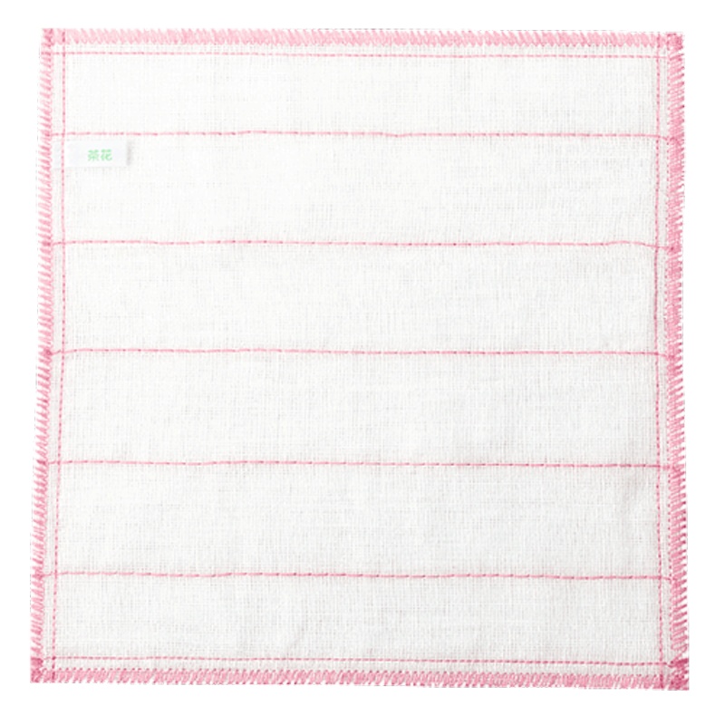 茶花夹层棉柔抹布加厚清洁洗碗布家务厨房吸水擦桌布去油植物纤维洗碗布【夹层绵柔抹布8片装】