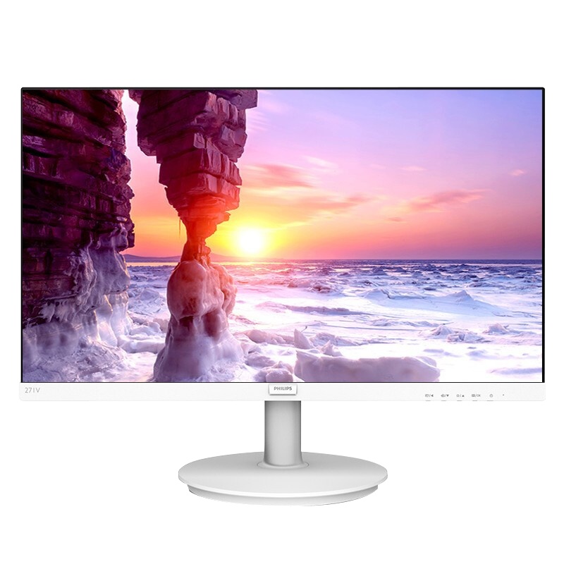 飞利浦271V8W 27英寸 IPS技术屏广视角 Adaptive Sync技术 低蓝光不闪屏 75Hz刷新率 显示器
