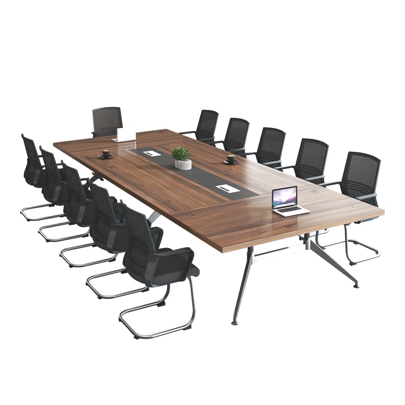 卓澳(ZHUOAO会议桌现代简约员工长条培训桌办公桌洽谈钢架阅览桌