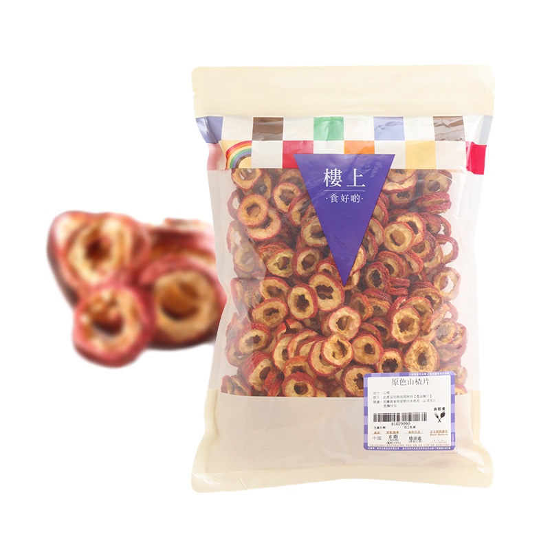 [1袋装]香港楼上 原色山楂片 无核空心山楂泡茶泡水干片开胃303g(集货)