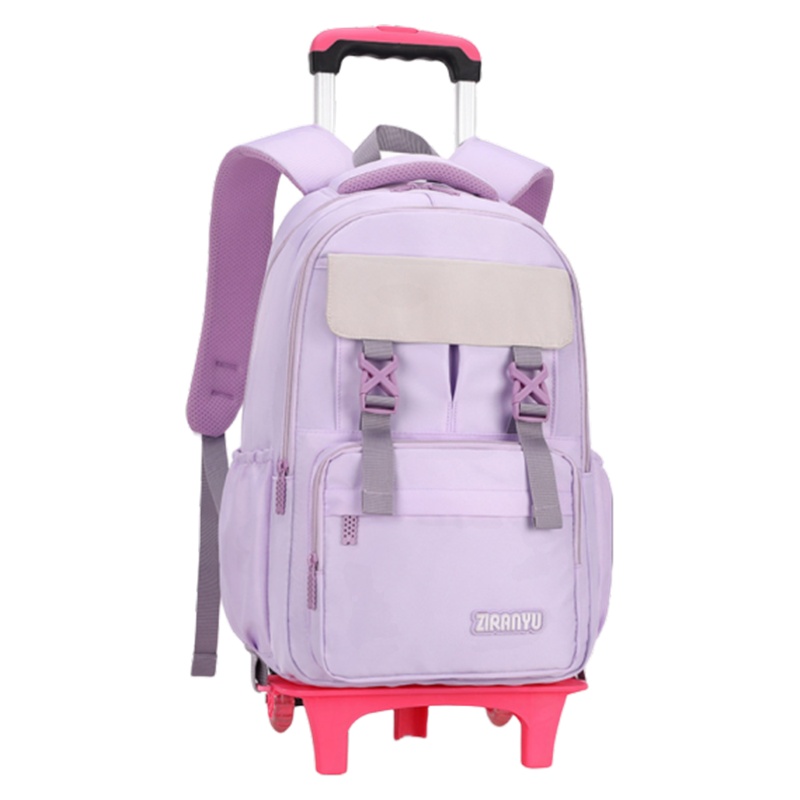 迪嘉乐新品拉杆包小学生8-12岁女孩可拆卸大容量初中生简约背包