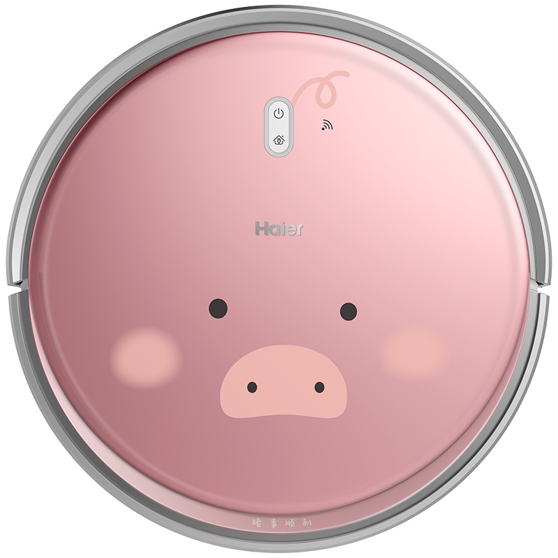海尔(Haier) 小猪定制版TAB-QT50SSC 智能家用无线手持车载全自动回充扫洗拖地吸尘器三合一体机