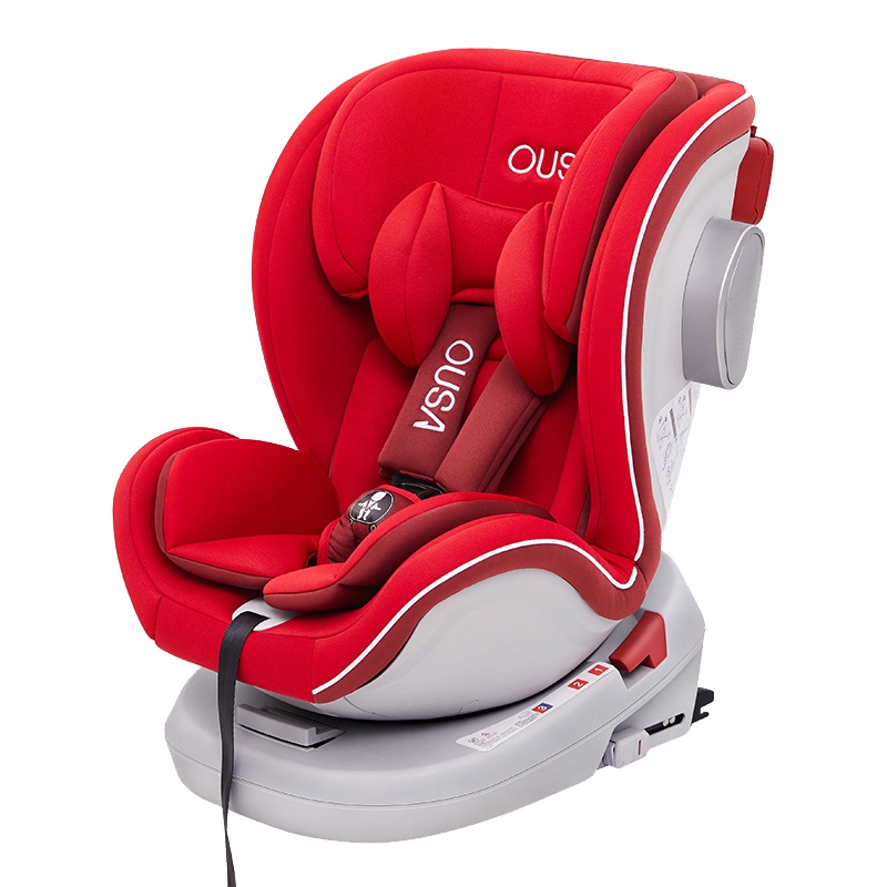 OUSA欧萨儿童安全座椅 六点式卡扣 侧面防碰撞 正反向安装 ISOFIX接口 0-12岁可坐可躺