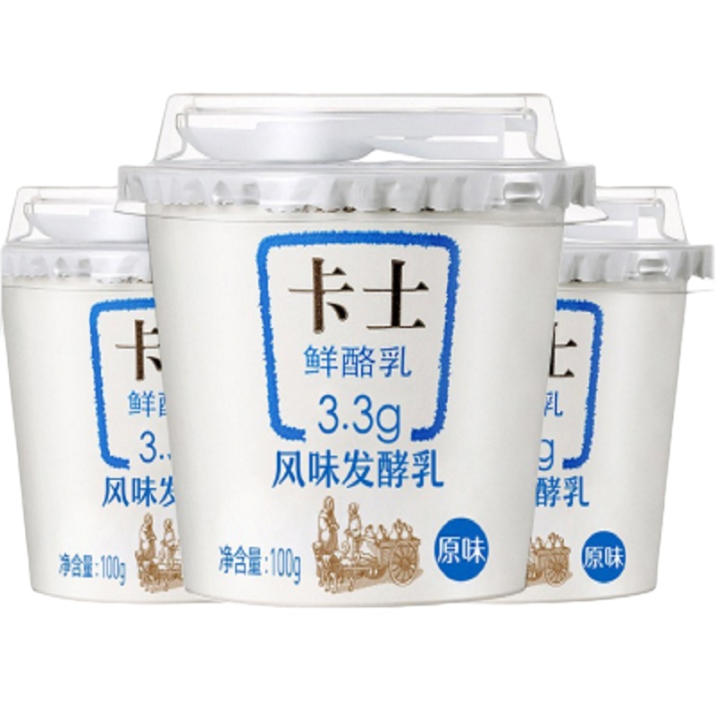 卡士100g3.3鲜酪乳原味