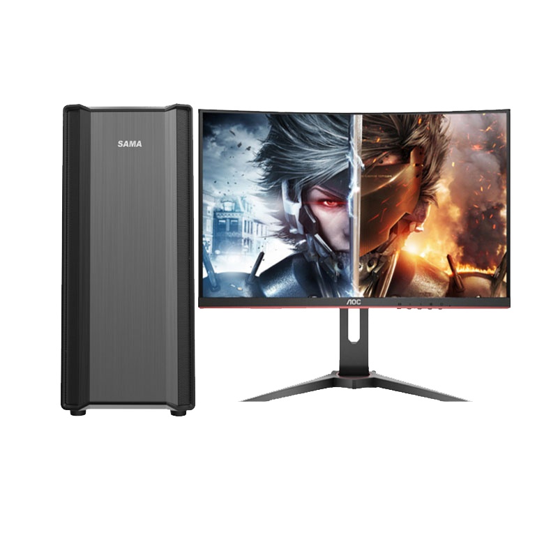 华硕(ASUS) H310-E组装台式电脑24寸(I5-9400F 16G 1T+256G 1060-6G独显)