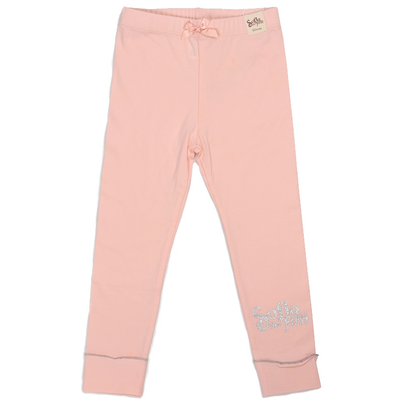 迪士尼婴童裤子苏菲亚女童印花打底裤6岁-12岁100cm-140cm