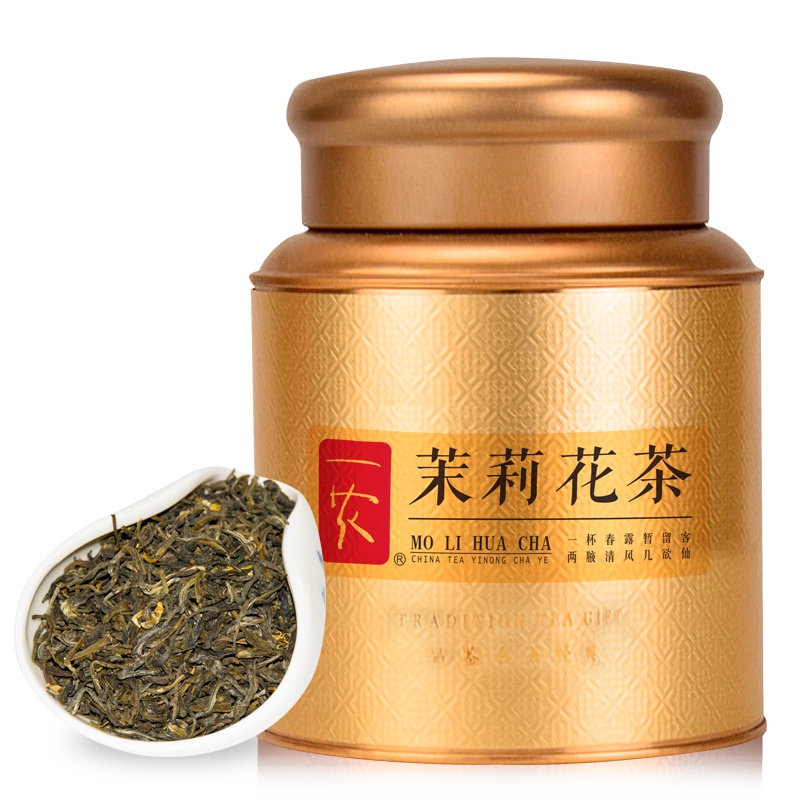 一农 特级茉莉花茶150g/罐 2罐送礼袋 绿茶茉莉花