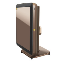 全自动麻将四口机 欧佰私 (名世)系列 折叠款S500 咖啡色 全自动静音机 带USB手机充电 静音台面布