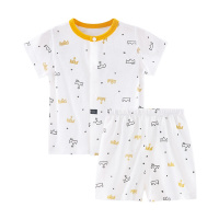 Aengbay新生婴儿短袖套装夏装内衣薄款上衣短裤2020新品宝宝2件套