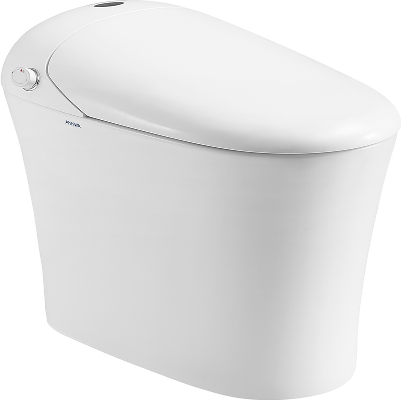 安华卫浴(ANNWA) 一体式即热智能马桶坐便器移动清洗缓降盖板即热式自动座便器