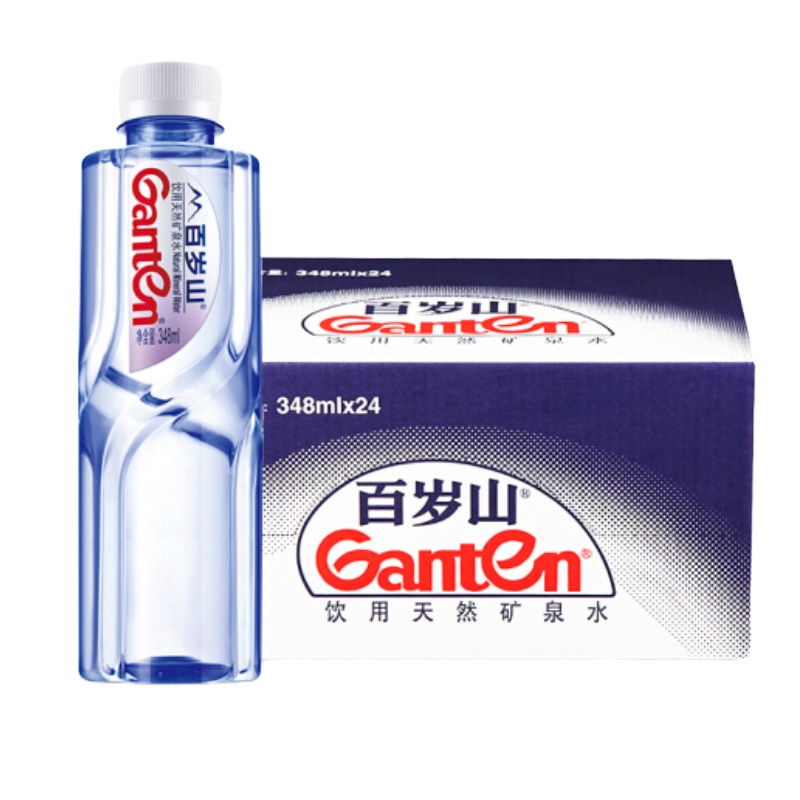 百岁山矿泉水348ml*24瓶饮用水
