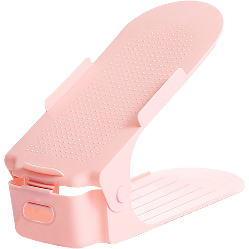 素蓝8个装丨三挡可调节(经济型) 鞋架鞋柜收纳架简易一体式口家用收纳神器省空间双层鞋托鞋架子