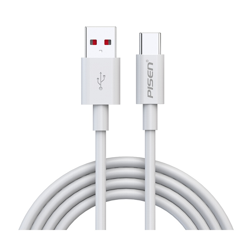 品胜(PISEN) USB Type-C 5A 全兼容数据充电线支持50w功率(1000mm)(苹果白)