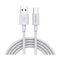 品胜(PISEN) USB Type-C 5A 全兼容数据充电线支持50w功率(1000mm)(苹果白)