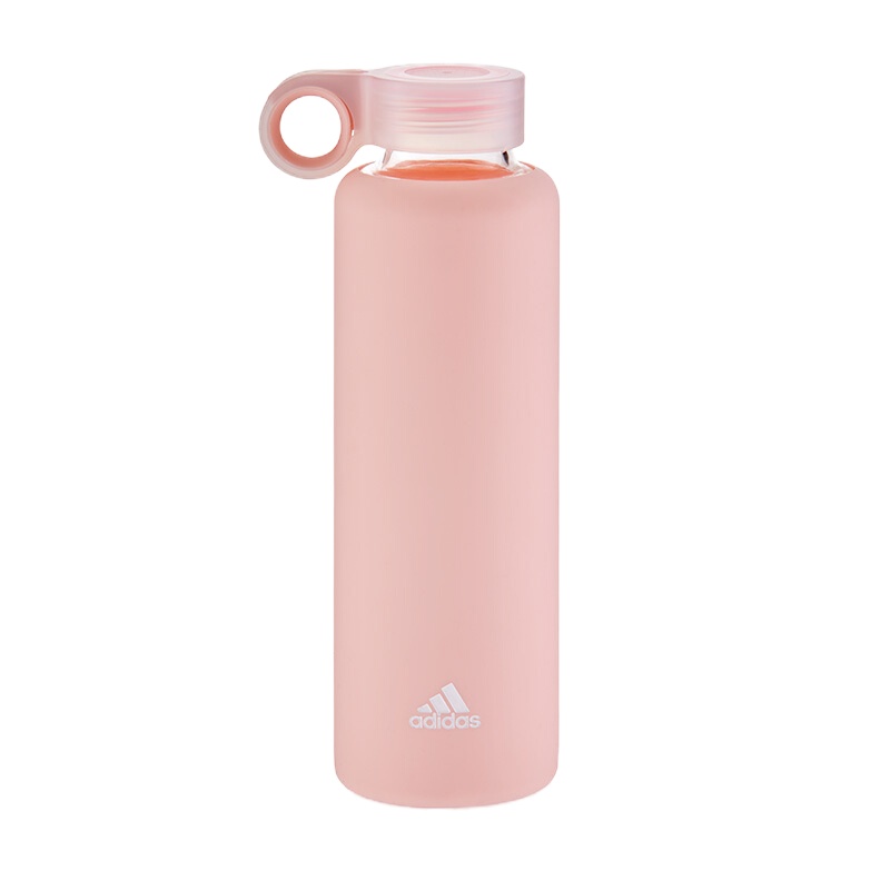 阿迪达斯(adidas)玻璃水杯 耐热水杯男女学生茶杯便携式户外健身运动水壶410ml