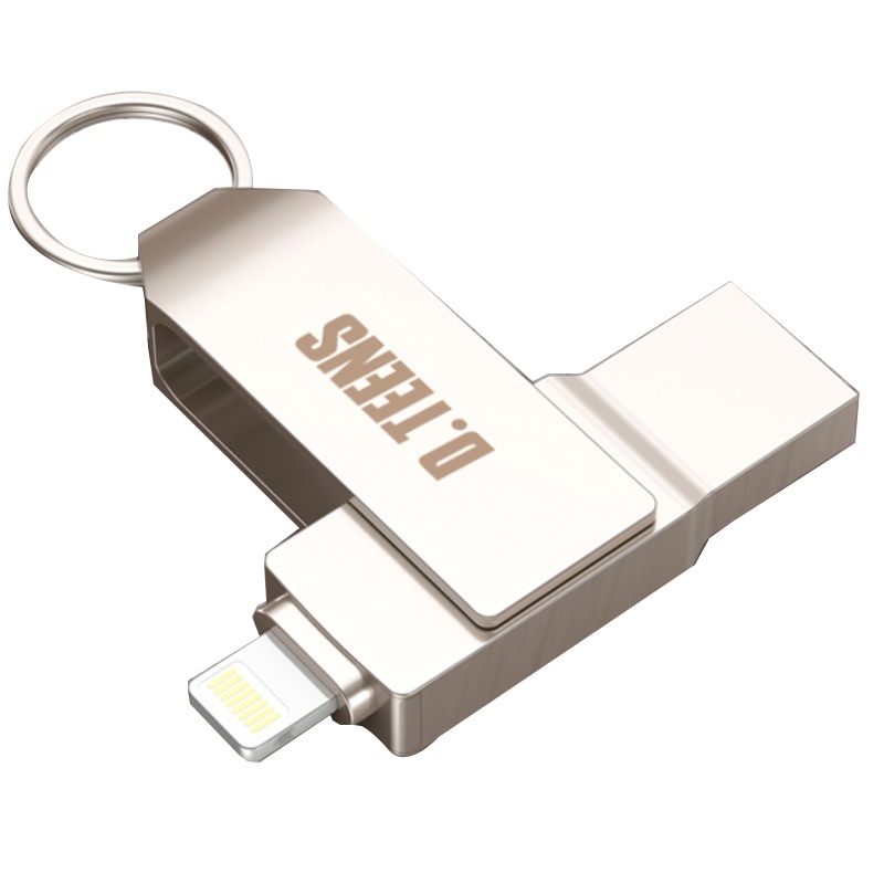 迪汀斯苹果手机u盘32g高速电脑两用iphone外置扩容器金属定制优盘X2-32