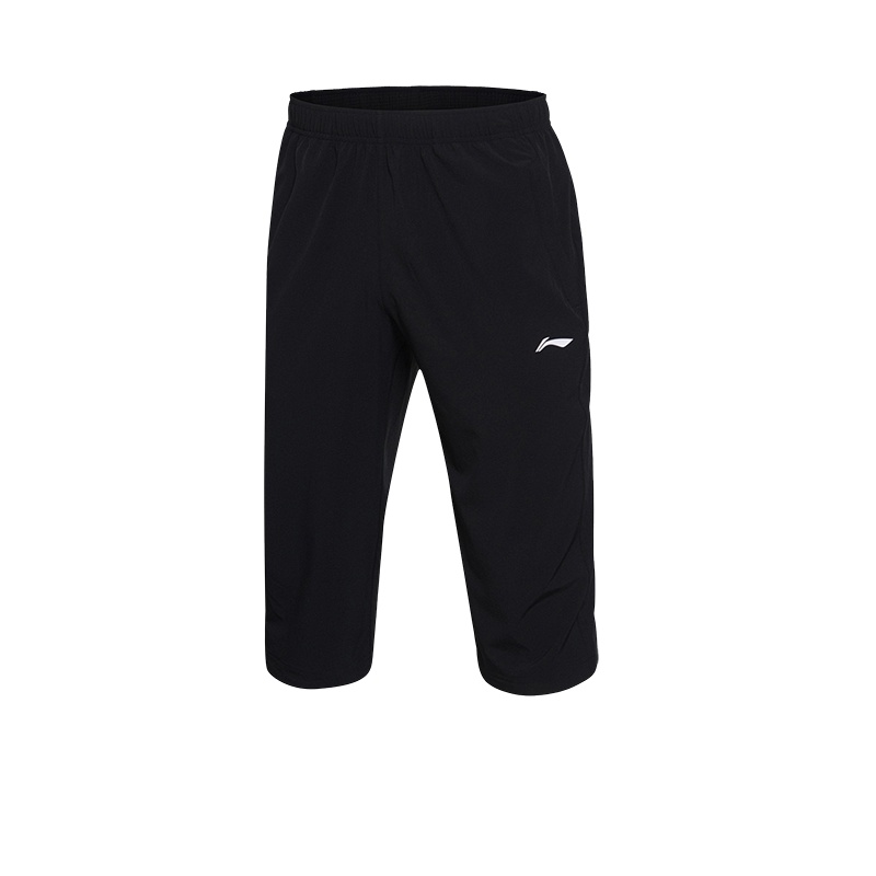 李宁 2019新品 男款运动裤AKQP249平口七分卫裤