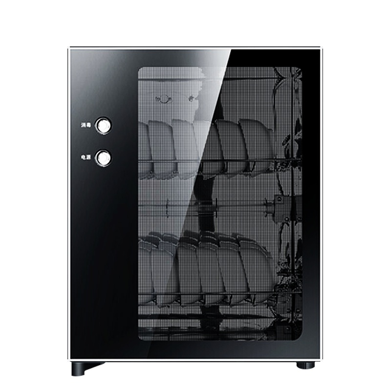 埃利斯(AILISI)60L二星级消毒柜 立式台式嵌入式商用高温红外线臭氧消毒小型迷你碗柜按键款ZTP-60K2