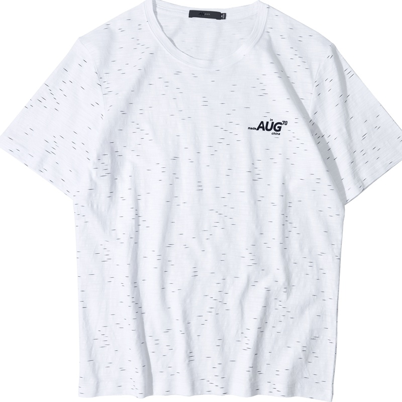 黑鲸小字母印花短袖T恤男209夏季休闲套头衫男CNTBJ29042A