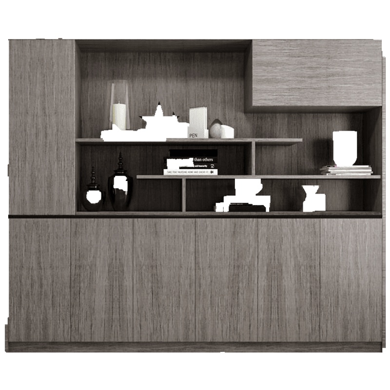 简约办公书柜文件柜资料柜办公室柜子档案柜储物柜背景柜SG67 6(2400*400*2000) 1.4米以