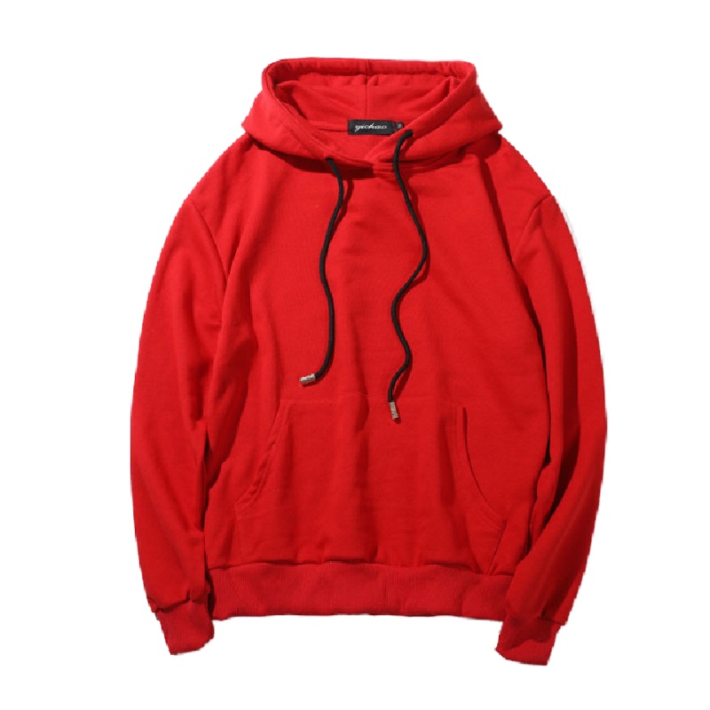 秋冬新款时尚洋气纯色连帽长袖卫衣