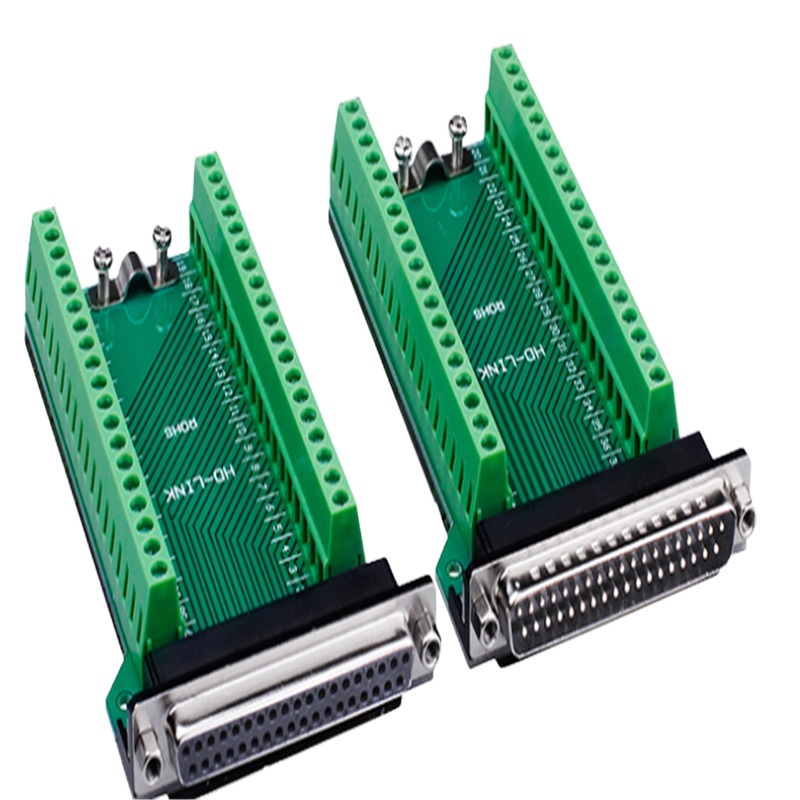 SZTADQ DB37免焊串口插头端子YL-SMX-37F实心针母头不带外壳/小板(单位:个)