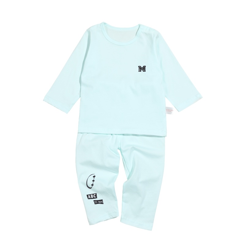 小马波迪婴儿家居空调衣服女宝宝男纯棉100%秋衣秋裤套装打底内衣长袖套装