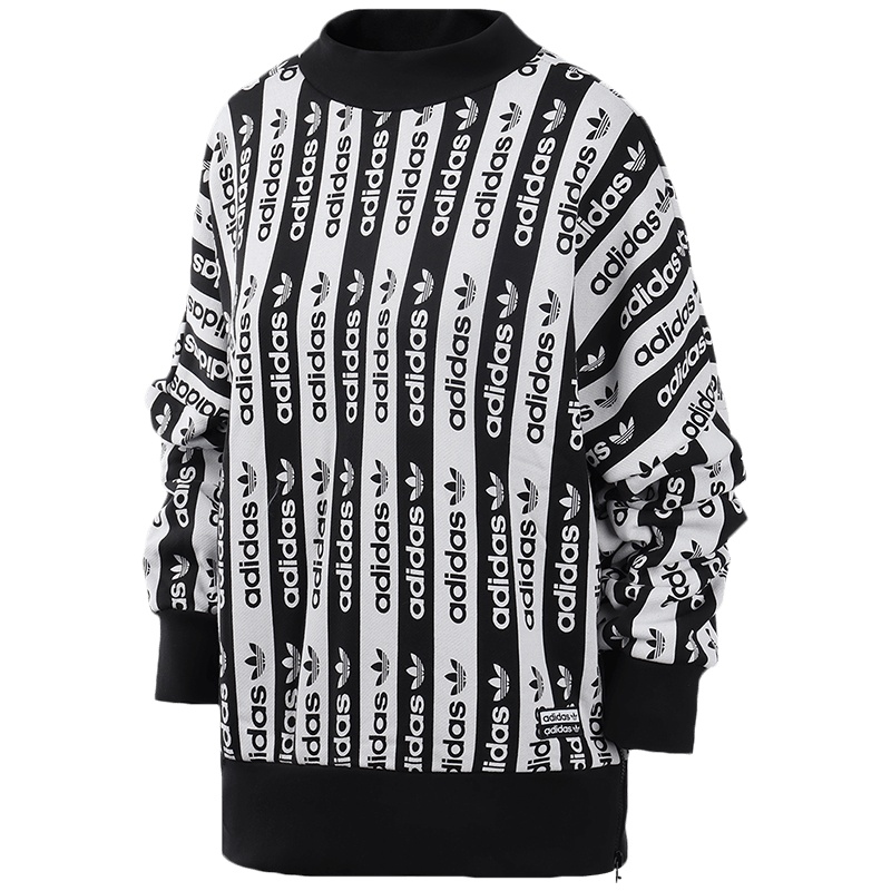 阿迪达斯三叶草女服卫衣杨幂同款运动休闲服FU1728